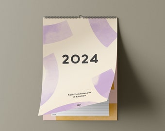 tinyday Familienkalender 2024 2-, 3-, 4-, 5- oder 6-Spalten