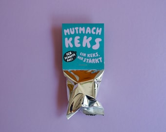 Mutmach-Keks – Glückskeks mit Mut-Spruch & Affirmation | kleines Geschenk