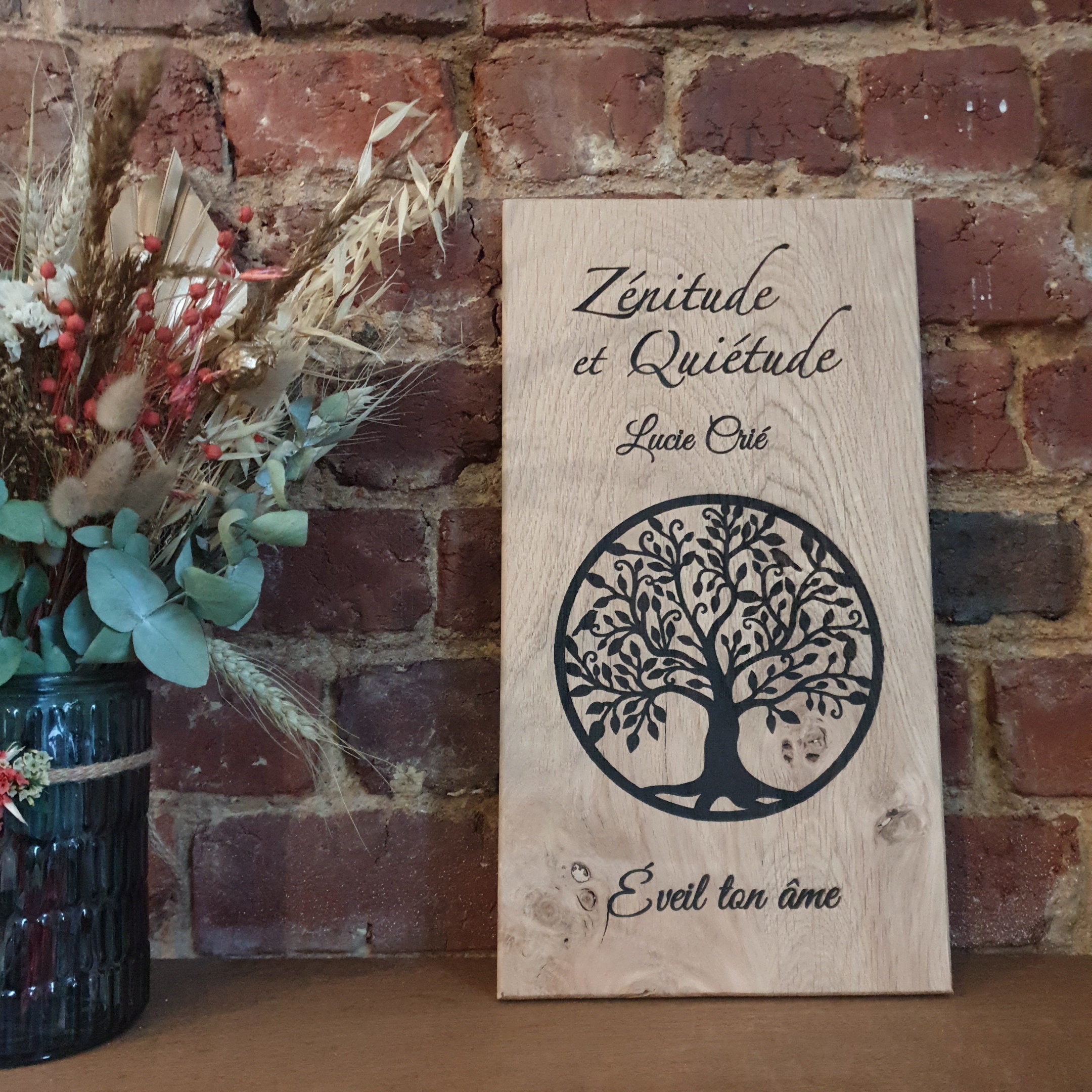 Plaque Decorative avec Gravure Personnalisée