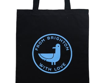 Tote Bag - From Brighton With Love - Black