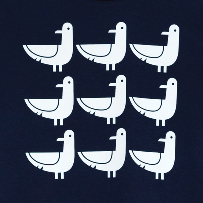 T-shirt Oscar the Seagull Navy image 2