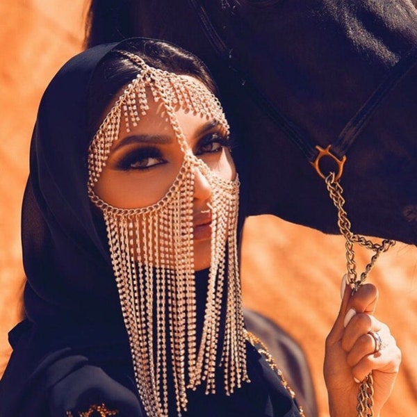 Arabian Face Veil Etsy