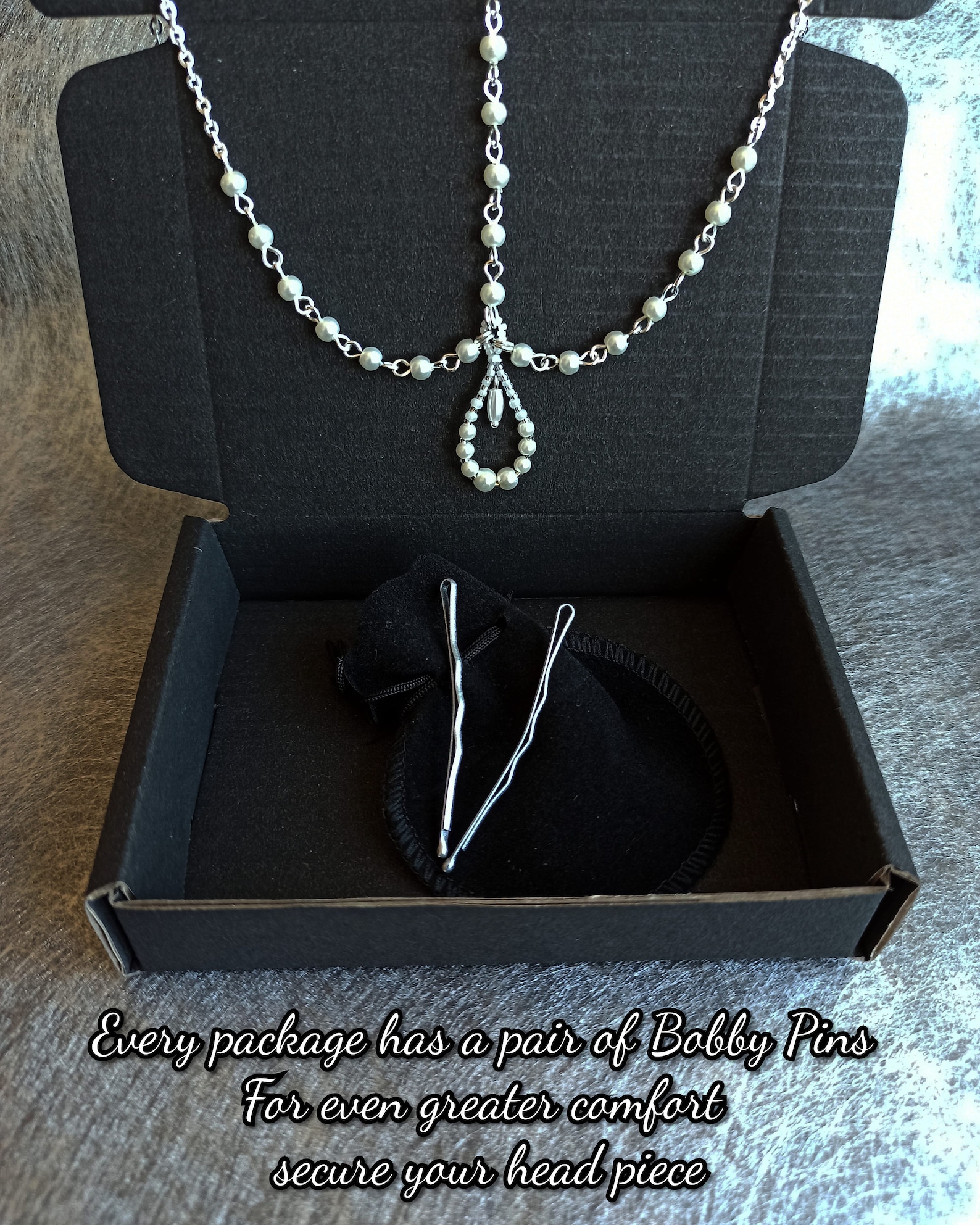 bridal chain headpiece