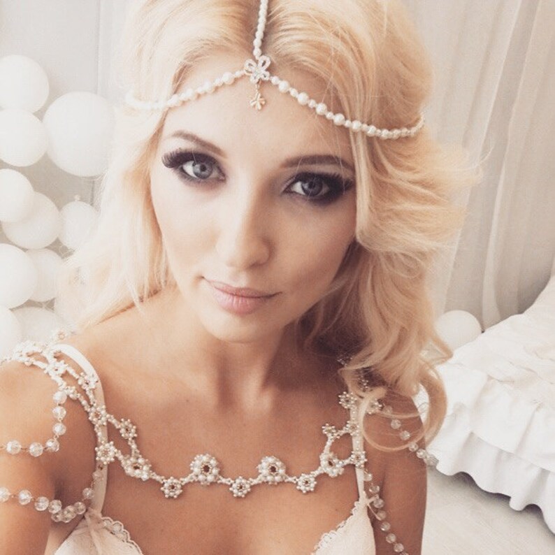 Bridesmaid Wedding Bollywood Asian Tikka Crystal Hairpiece Tiara