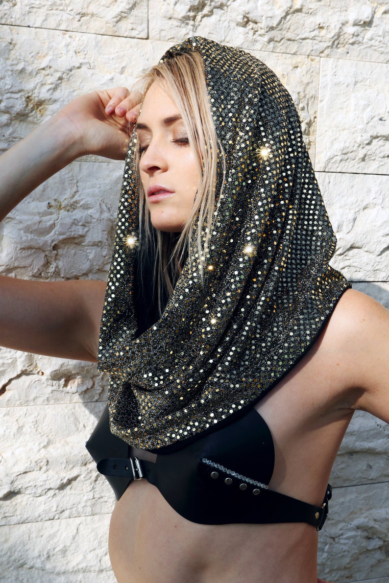 Dripping in Gold Rave Hood image 1