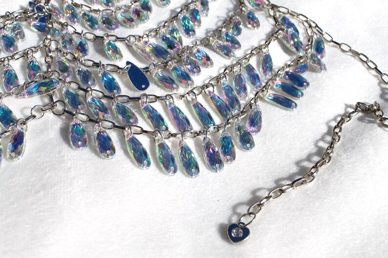 Crystal Dropz Chain Bra