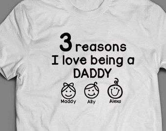 Father's Day Shirt Reasons I love being a Daddy/Grandpa Shirt S-4XL and Long Sleeve Available Grandpa Shirt Fathers Day