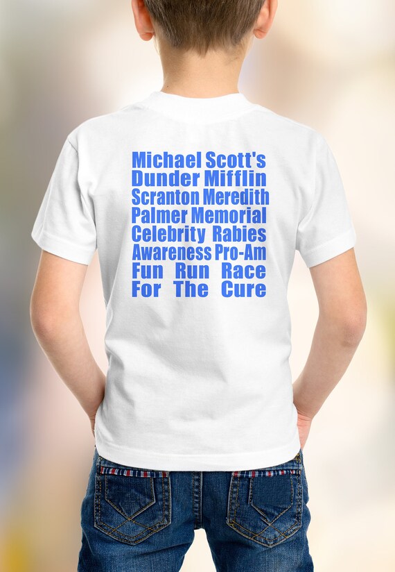 The Office Meredith Rabies Awareness Fun Run Kids Etsy