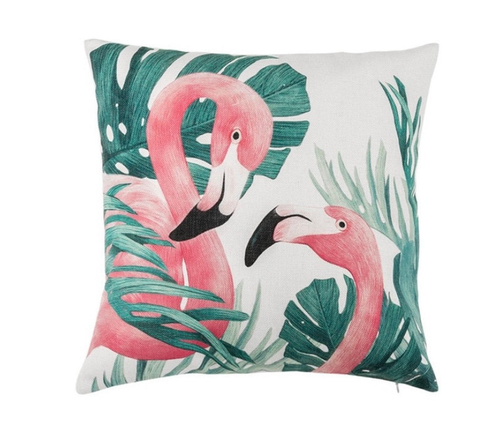 Flamingo and botanical cushion covers flamingo botanical Etsy