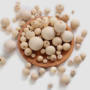 Natural and varnish free wooden beads, jewellery making, wooden crafts, macrame and many other uses.