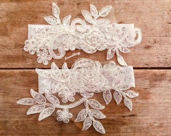 garters for Wedding, bride garter lace, garter set Wedding, lace lingerie set, bride lace Wedding accessories set, bride accessories