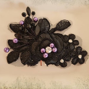 halloween Wedding hair comb, bridesmaid gift, wedding gift