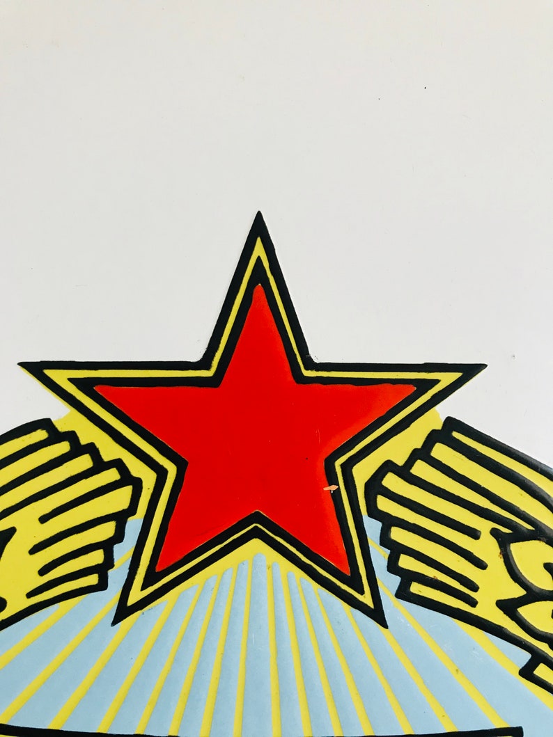 Hungarian enamel wall sign Large Vintage enamel sign of Communist era Collectable signsvintage metal signsHungary historymemoribilia