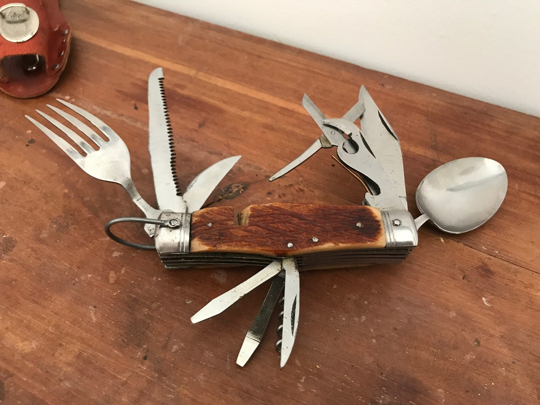 Vintage Multi Tool Pocket Knife Army Knife camping Knife. Etsy