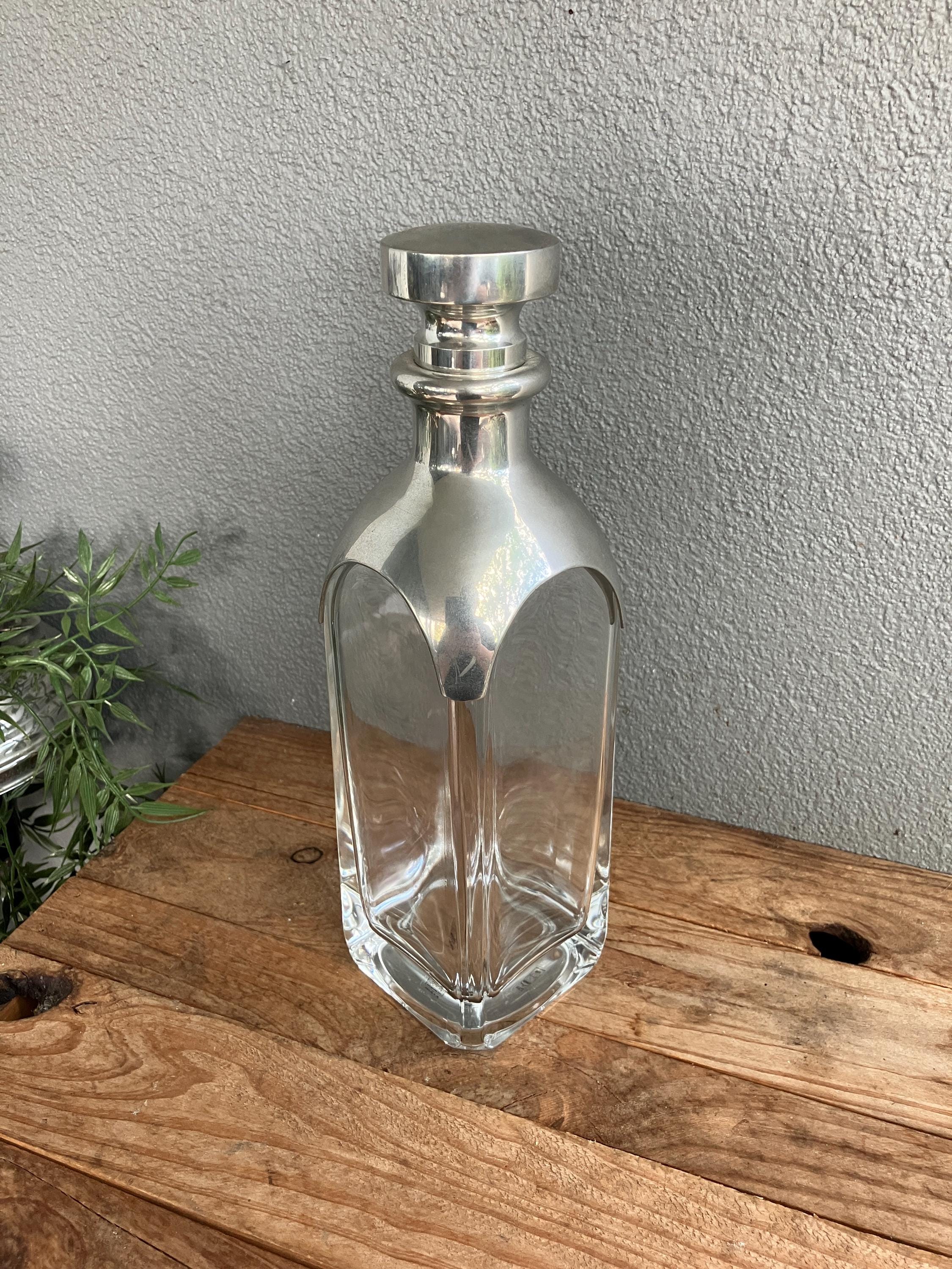 Rare Duo Étains Du Manoir : Seau à Champagne Et Seau à Glace - Étain Et Cristal - TBE