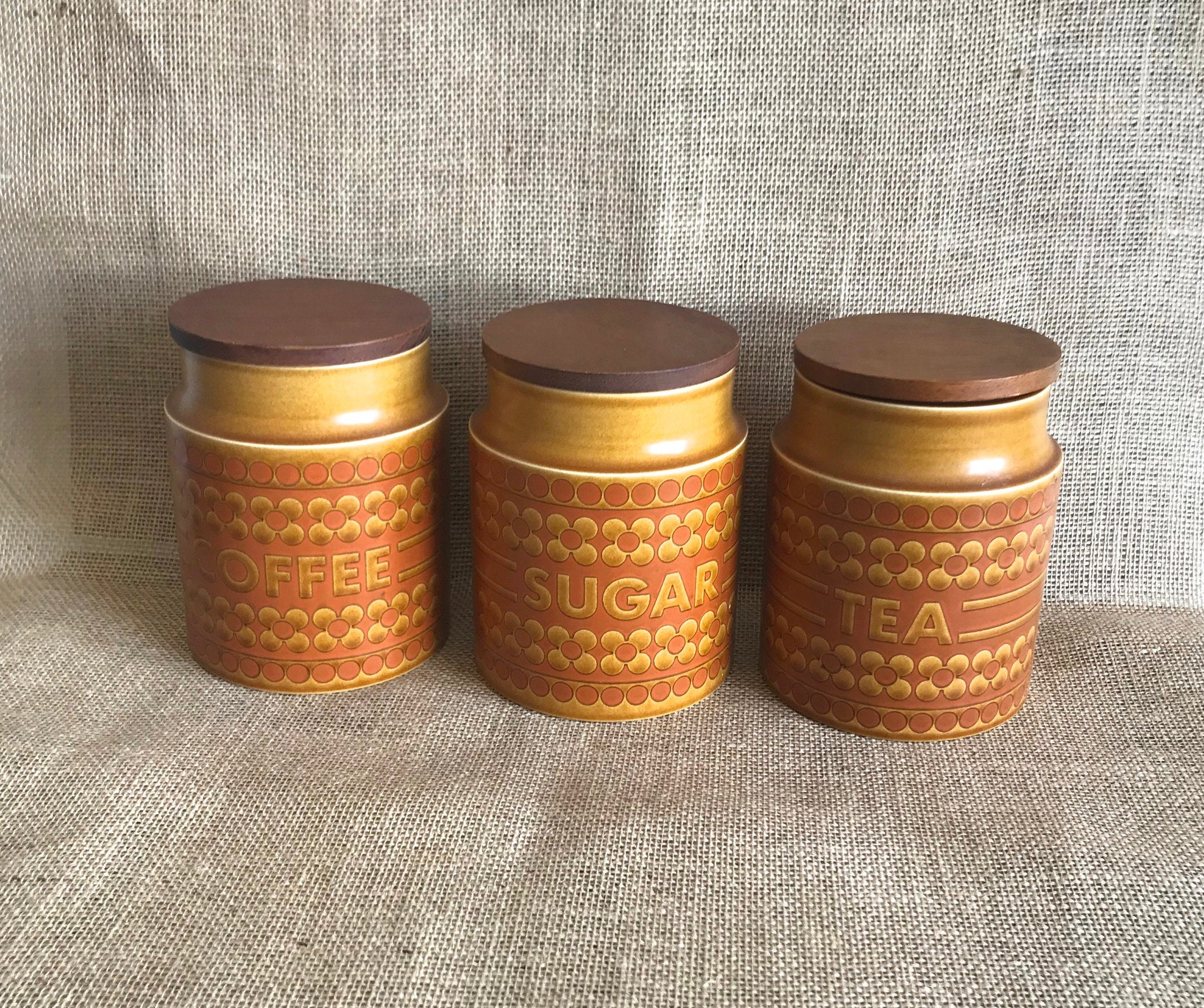 Retro Hornsea Keramik Safran Küchenkanister. | Etsy