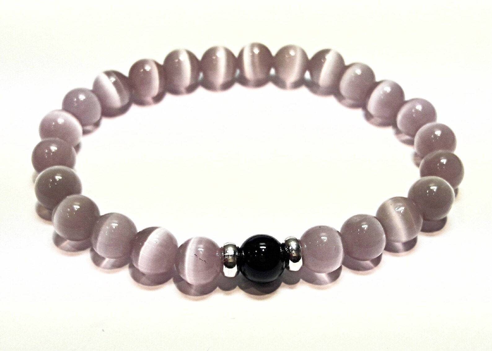 Cat Eye Bracelet Womens Cat's Eye Bracelet Beaded Gemstone Etsy Norway