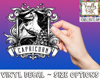 Gothic Zodiac Gemini Vinyl Decal Sticker ~ Various Sizes ~ Laptop Decal ~ Car Decal ~ Tumbler Decal