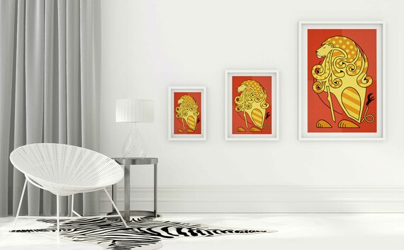 Lion Art Print Wall Decor Wall Art Lion King Bedroom Decor Office Decor Boyfriend Gift Nursery Art Nursery Decor Best Friend Gift