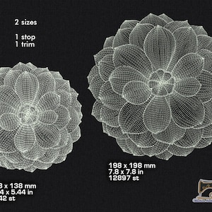Big Flower Machine embroidery design