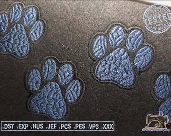 Cat paws, cat footprints - Machine Embroidery Design