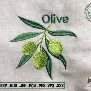 Olive branch Machine Embroidery Design
