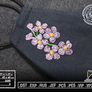 Sprig of Lilac Flowers Machine embroidery design
