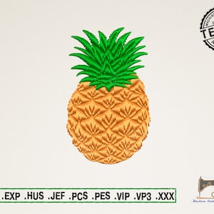 Small Pineapple Machine Embroidery Design