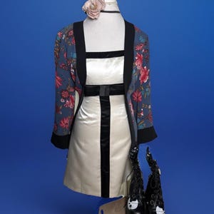 Vestido vintage sin tirantes BCBG Max Azria color marfil / Boda / Inspirado en Chanel / Lujoso imagen 4