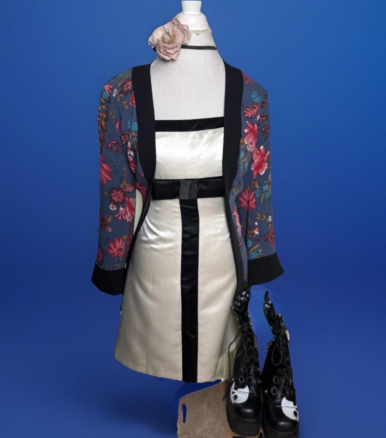 Vestido vintage sin tirantes BCBG Max Azria color marfil / Boda / Inspirado en Chanel / Lujoso imagen 4