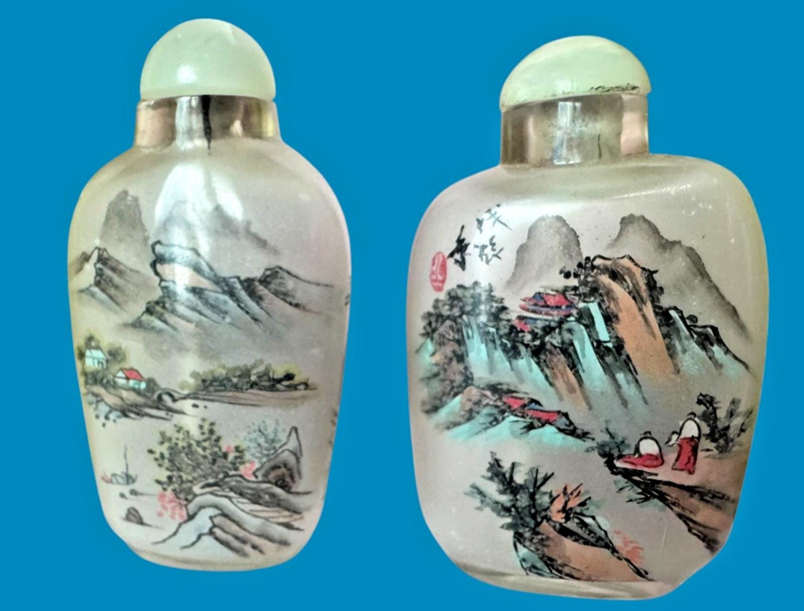 Chinese Inside Painted Snuff Bottle - Etsy