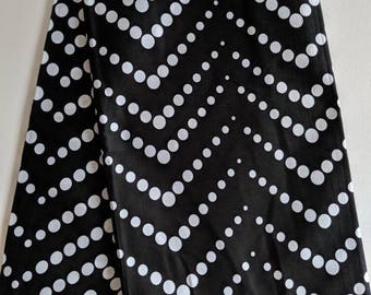 Black and White Ankara fabric, African Wax Cotton fabric, Polka dots fabric, African Print, African Ankara, Monochrome, sold by the yard