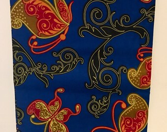 Ankara fabric, Butterfly fabric, African Wax Print, Holland Dutch Wax, African Material, Veritable Block Wax, sold by the yard