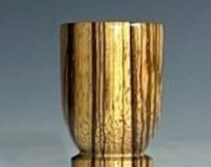 Wine Stopper / Bottle Stopper Stainless with African Zebrawood