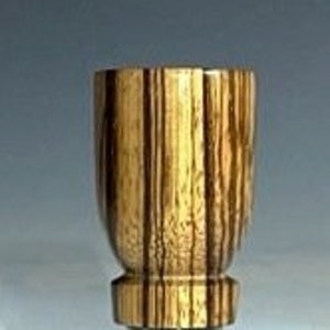 Wine Stopper / Bottle Stopper Stainless with African Zebrawood