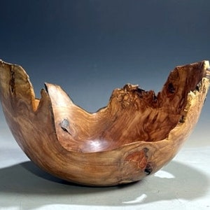 Natural Edge Cherry Burl Bowl
