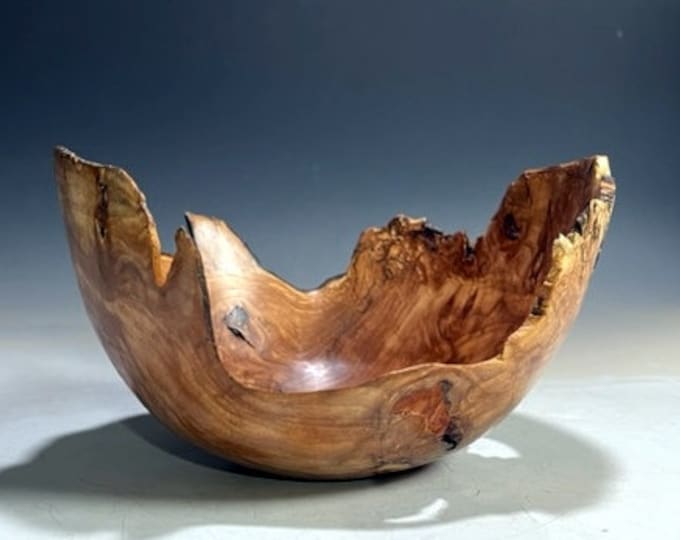 Natural Edge Cherry Burl Bowl