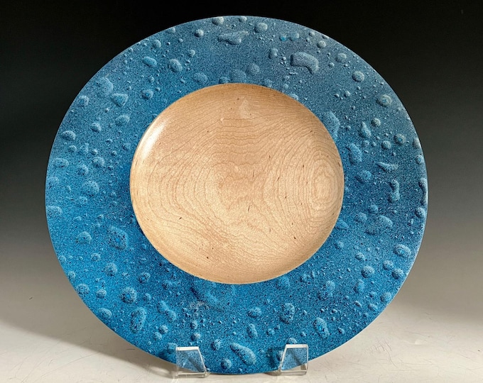 Maple Platter - with Decorative Rain Drop effect