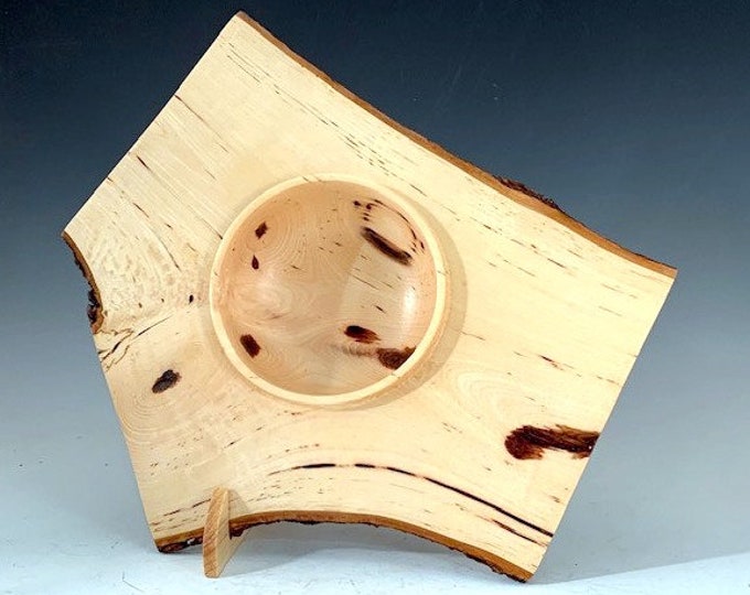 Hickory Natural Bark Edge Winged Bowl - Decorative Art