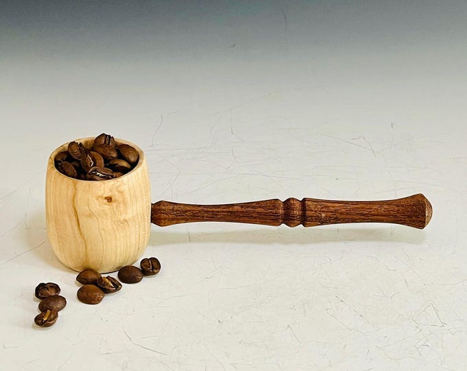 Handmade Wood Coffee Scoop Cherry & Rosewood