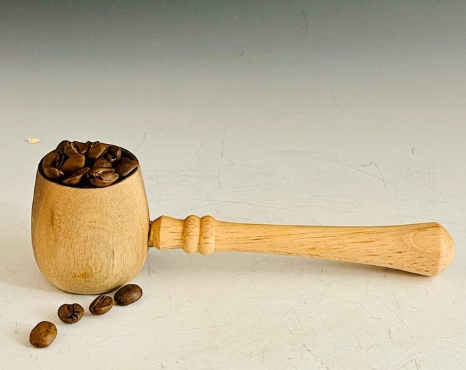 Handmade Wood Coffee Scoop Walnut & Pecan