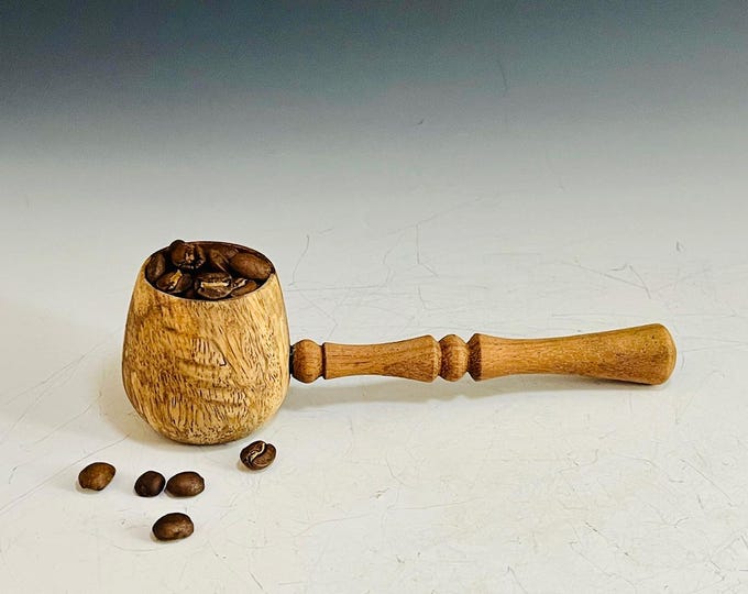 Handmade Wood Coffee Scoop Walnut & Rosewood