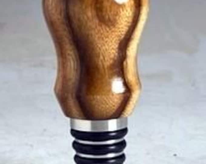 Wine Stopper / Bottle Stopper Stainless with Camphor Wood