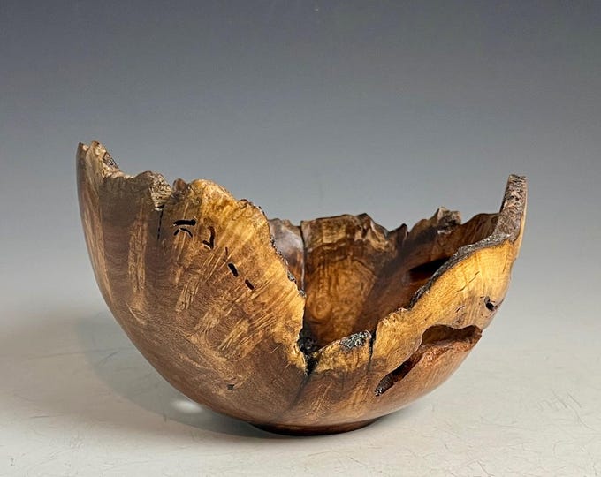 Apple Natural Bark/Live Edge Bowl