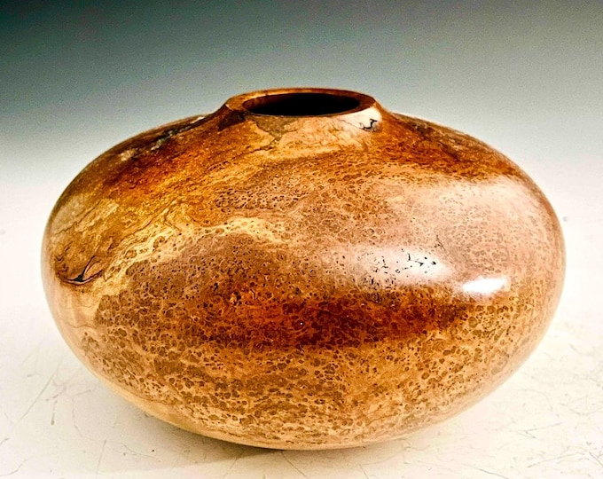 Cherry Vase with some Burl Grain Figure