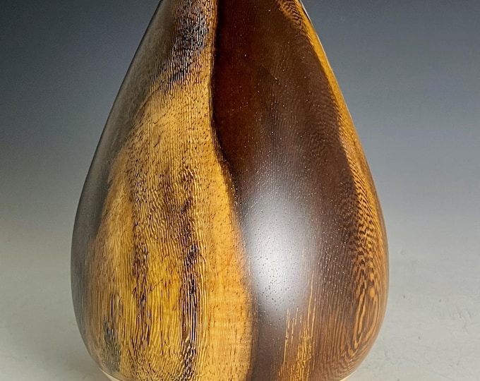 Extremely Rare Pheasant Wood Vase with Segment Maple Accent