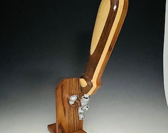 Laminated Wood Beer Tap Handle, Kegerator Handle, Fountain tap handle