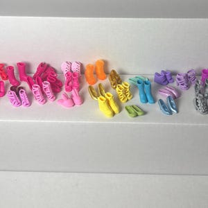 37 pairs! Barbie shoes--entire collection early 2000s barbie shoes 11 inch doll clothes huge lot