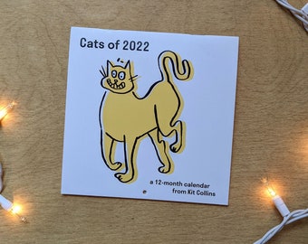 Clearance! Cats of 2022 6"x6" Wall Calendar