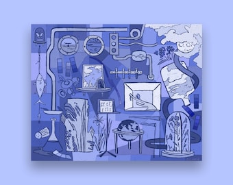 The Best Blue 8x10" or 16x20" Art print